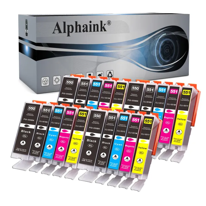 Cartucce Compatibili per CANON PGI550CLI551CHIPKIT20 | Alphaink - Qualità e Risparmio