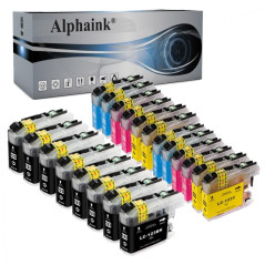 Acquista Kit 20 cartucce Brother LC-123 Nero + Colore