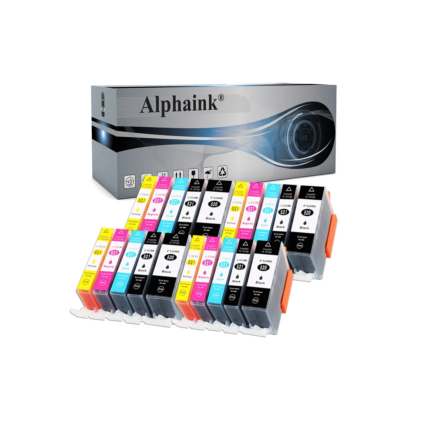 Cartucce Compatibili per CANON PGI520CHIPKIT20 | Alphaink - Qualità e Risparmio