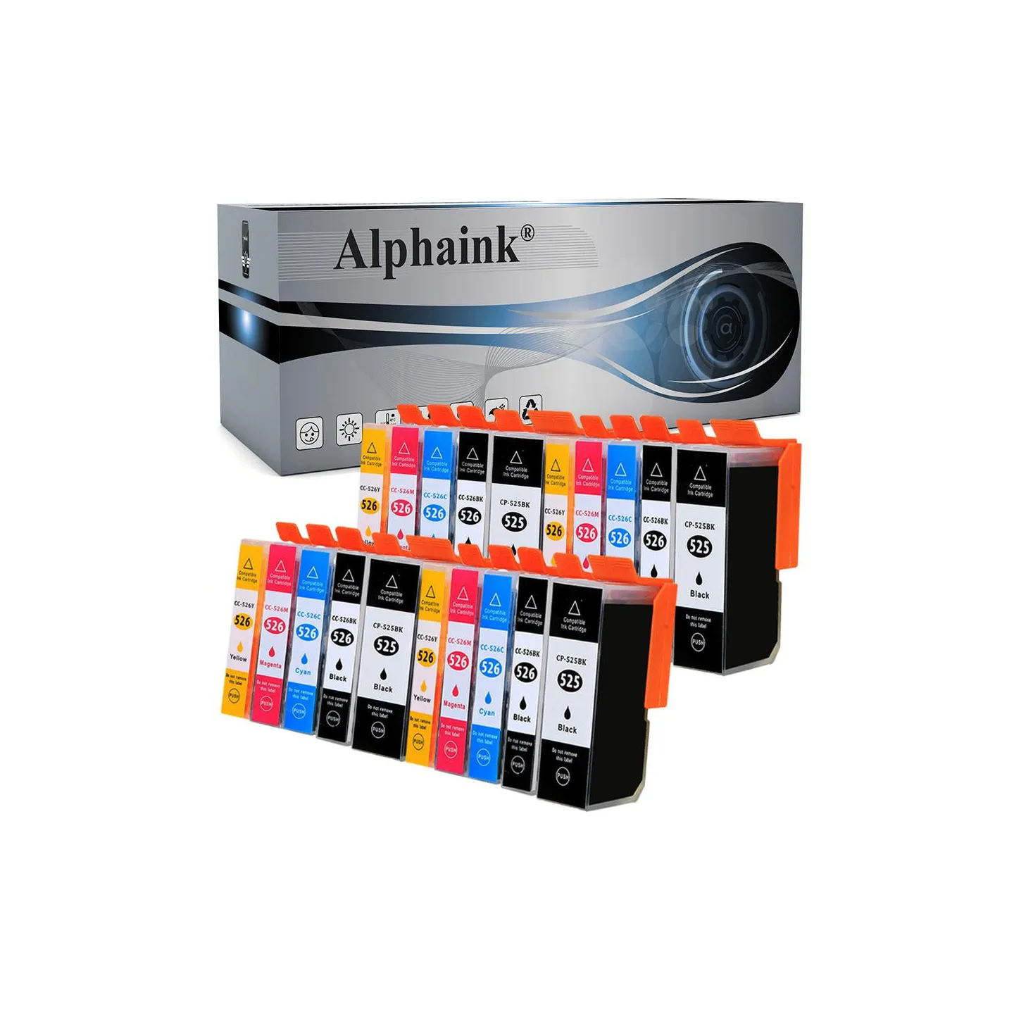 Cartucce Compatibili per CANON PGI525CHIPKIT20 | Alphaink - Qualità e Risparmio