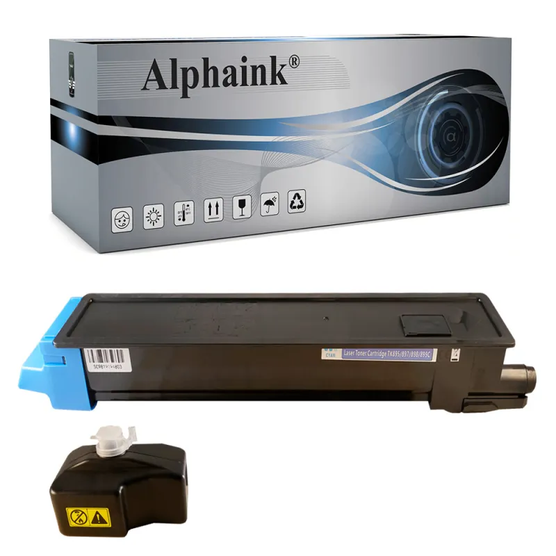 Toner compatibile per KYOCERA TK895C | Alphaink - Qualità e Risparmio
