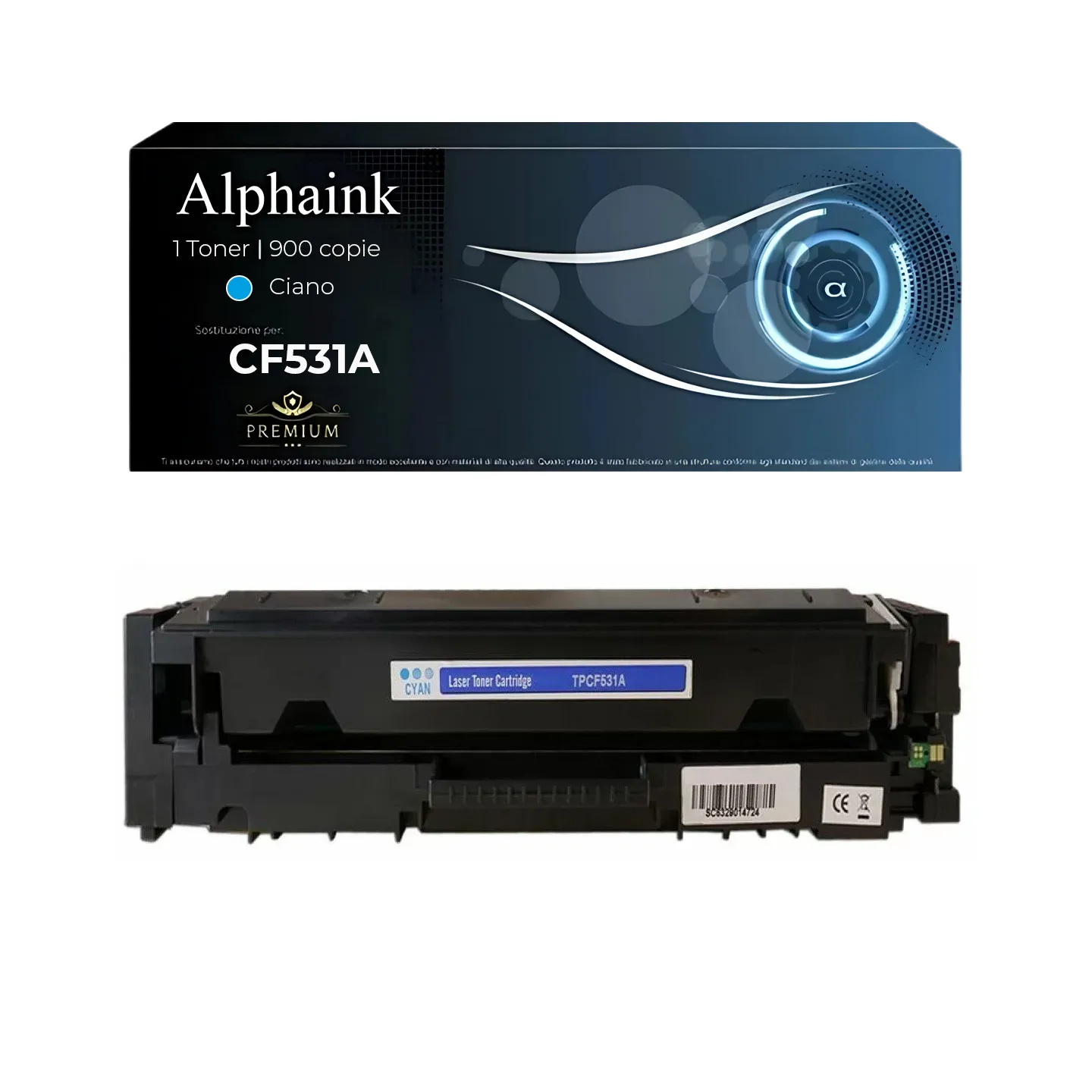 Toner compatibile per HP  CF531A | Alphaink - Qualità e Risparmio