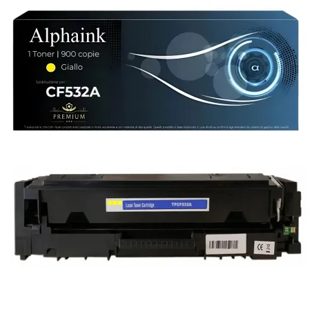 Toner compatibile per HP  CF532A | Alphaink - Qualità e Risparmio