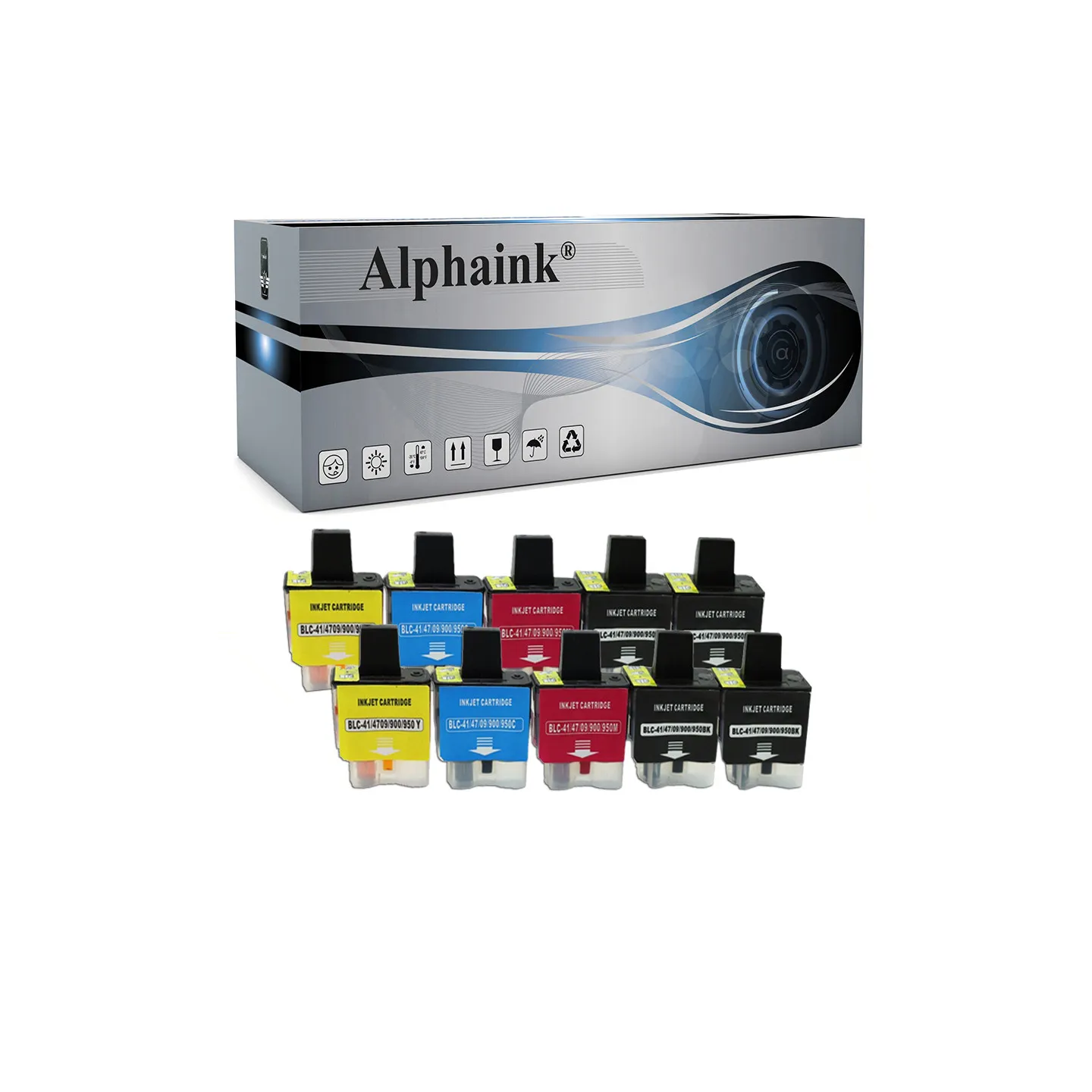 Compra Kit 10 Cartucce Brother LC900 Nero + Colore compatibile - Alphaink