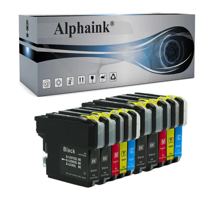 Compra Kit 10 Cartucce Brother LC-985 Nero + Colore - Alphaink