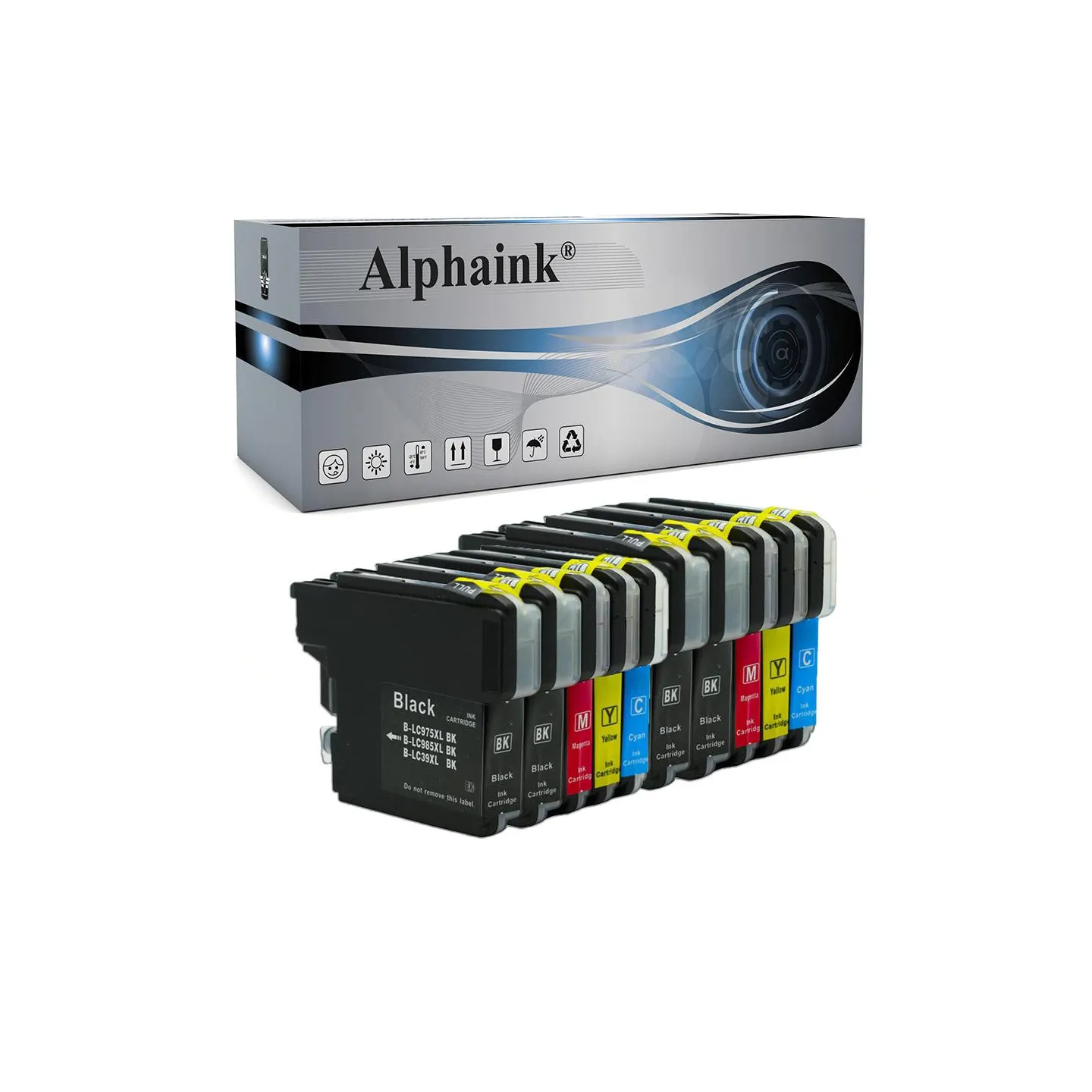Compra Kit 10 Cartucce Brother LC-985 Nero + Colore - Alphaink