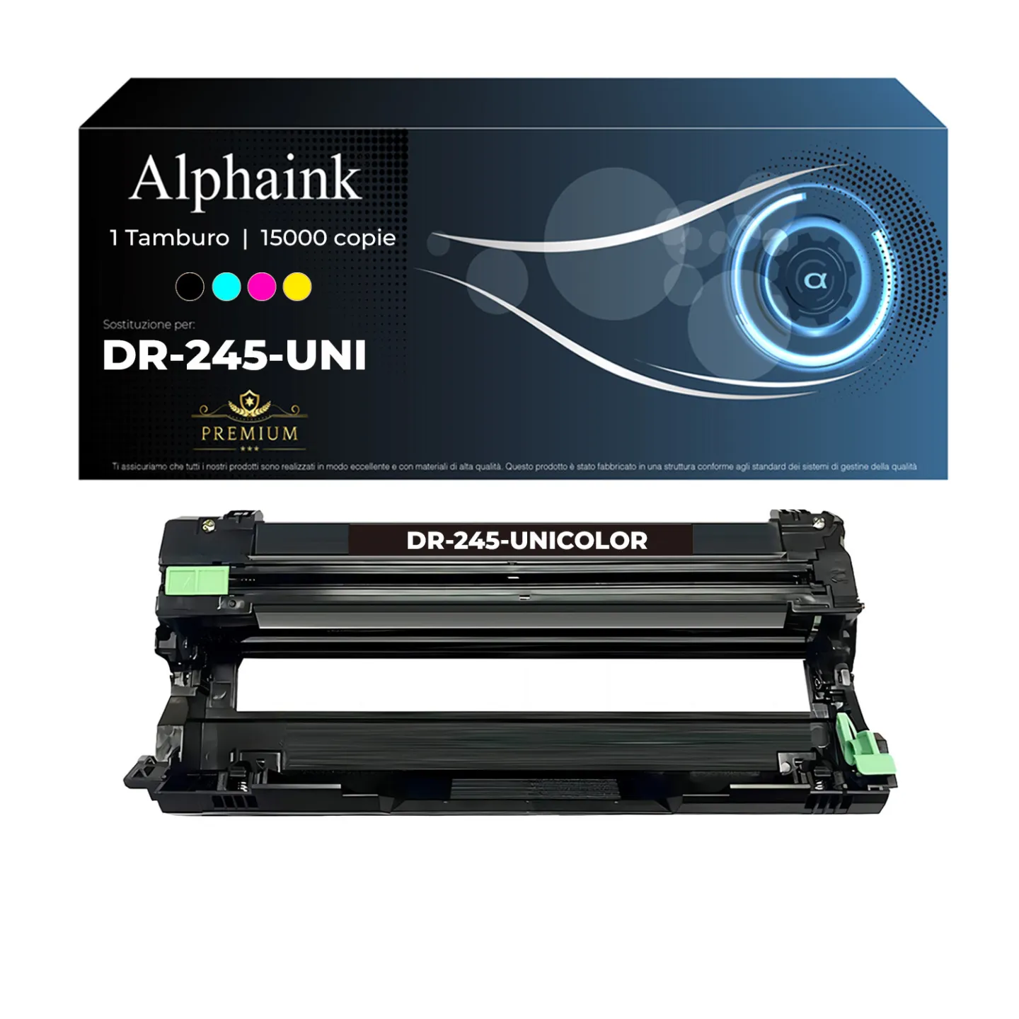 Compra Tamburo Brother DR-245 Bk nero compatibile- Alphaink