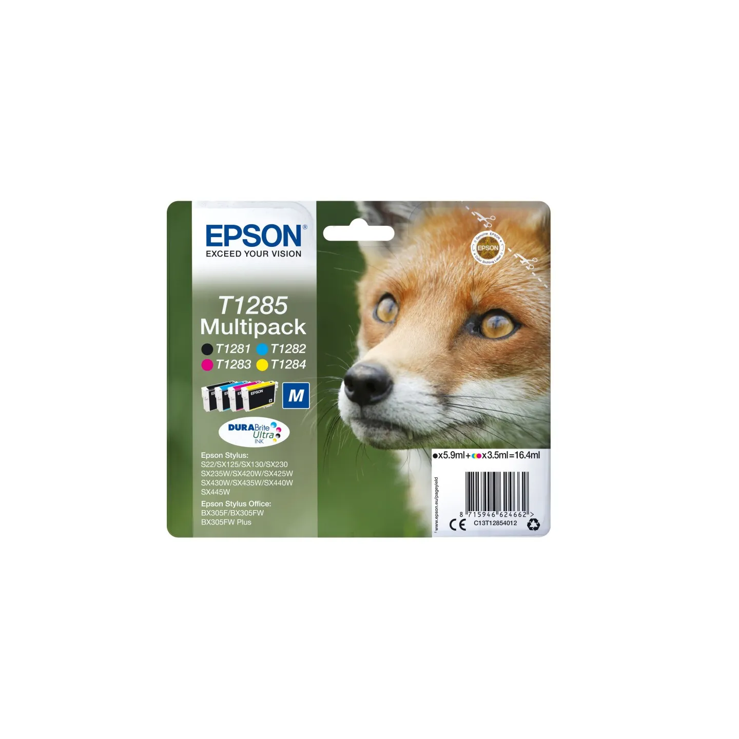 Cartucce-Epson-Fox-T1285-Kit4-Multipack