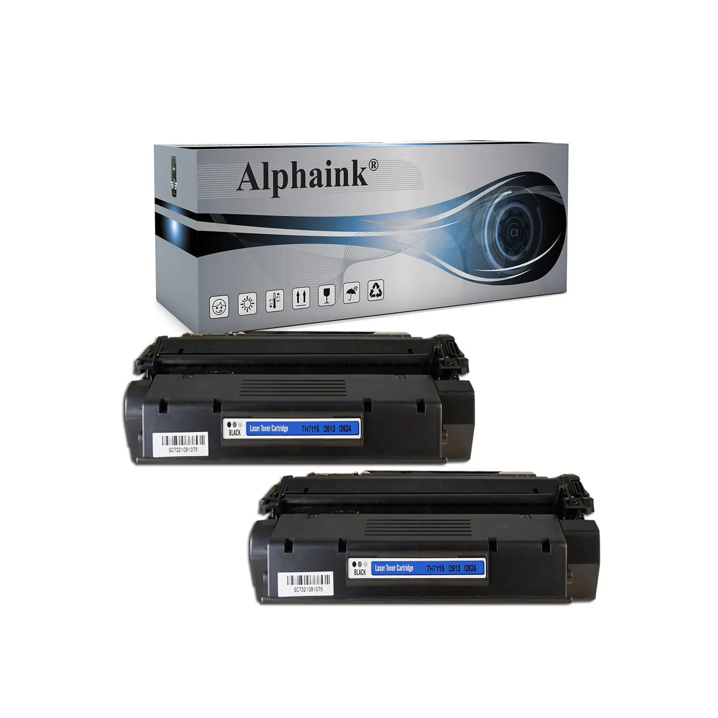 Toner compatibile per HP  C7115AKIT2 | Alphaink - Qualità e Risparmio