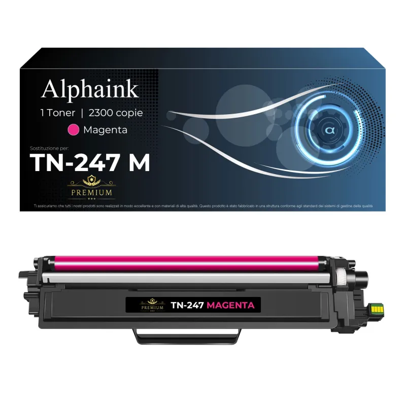 Toner TN-247M Magenta con Chip Compatibile per Brother | Alphaink
