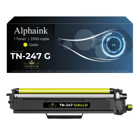 Toner TN-247Y Giallo con Chip Compatibile per Brother | Alphaink
