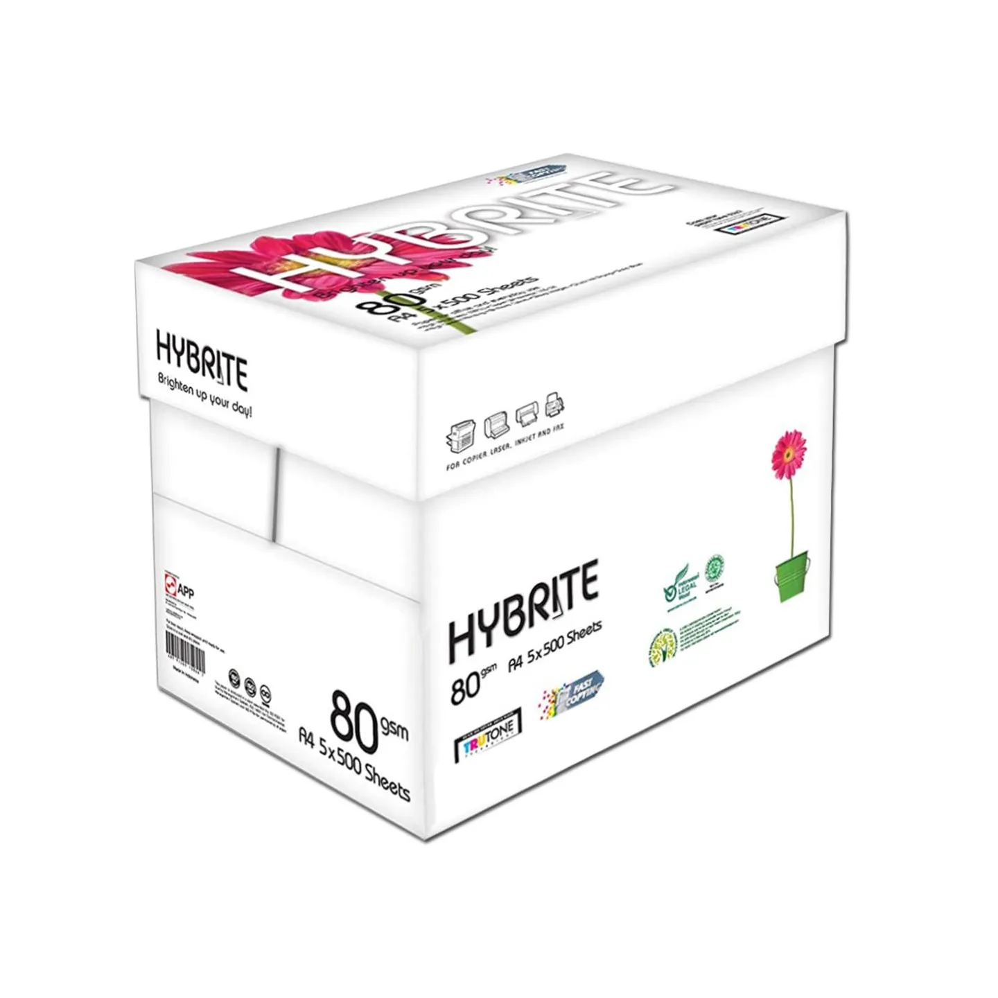Carta A4 Hybrite per fotocopiatrice | 5 Risme | 80 gr