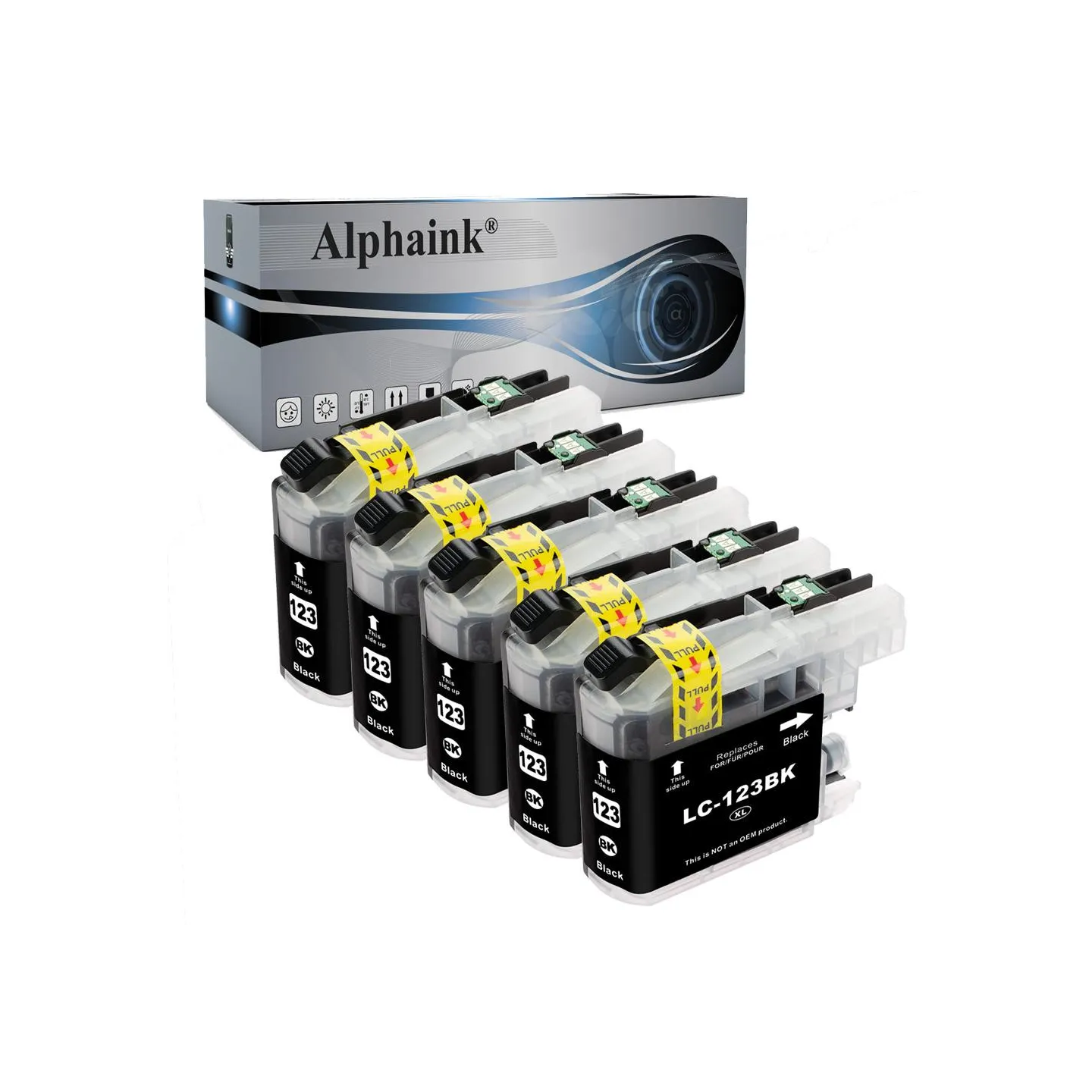 Compra 5 Cartucce Brother LC-123BK XL - Alphaink