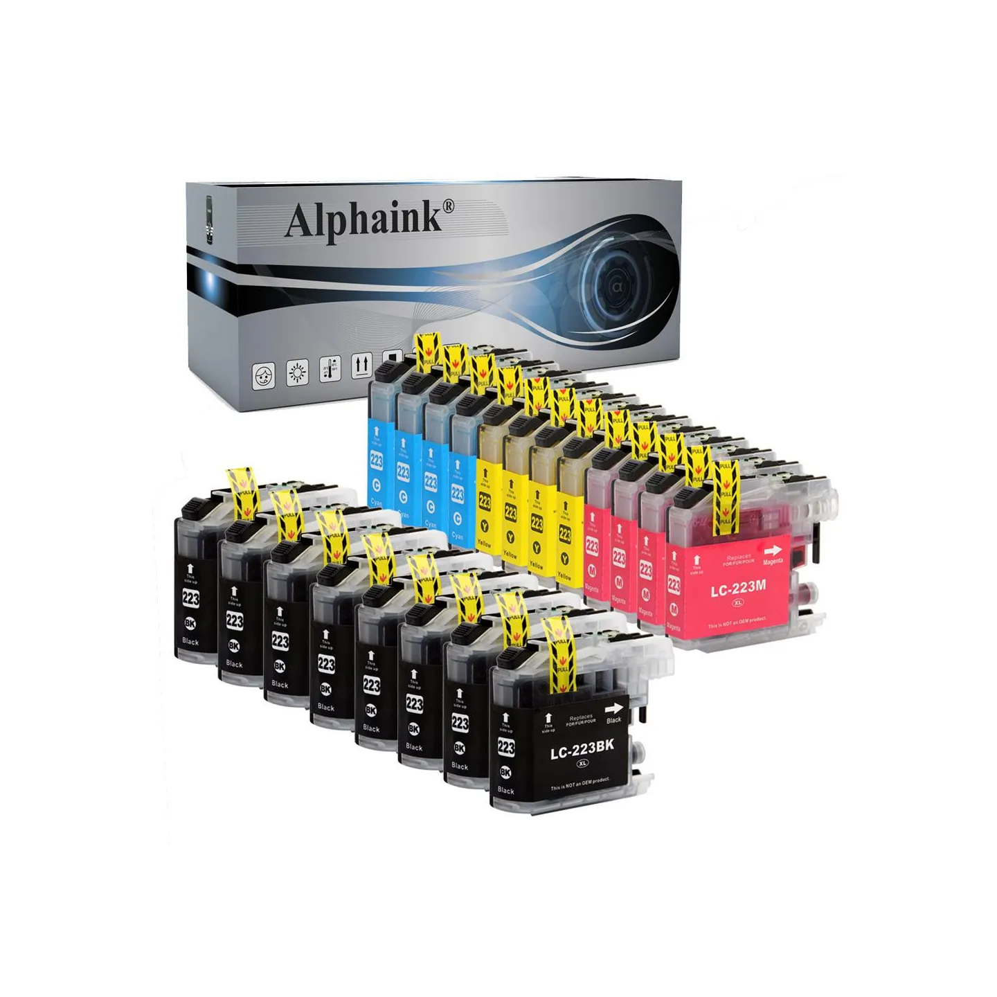 Vendita Kit 20 Cartucce Brother LC223 Nero + Colore