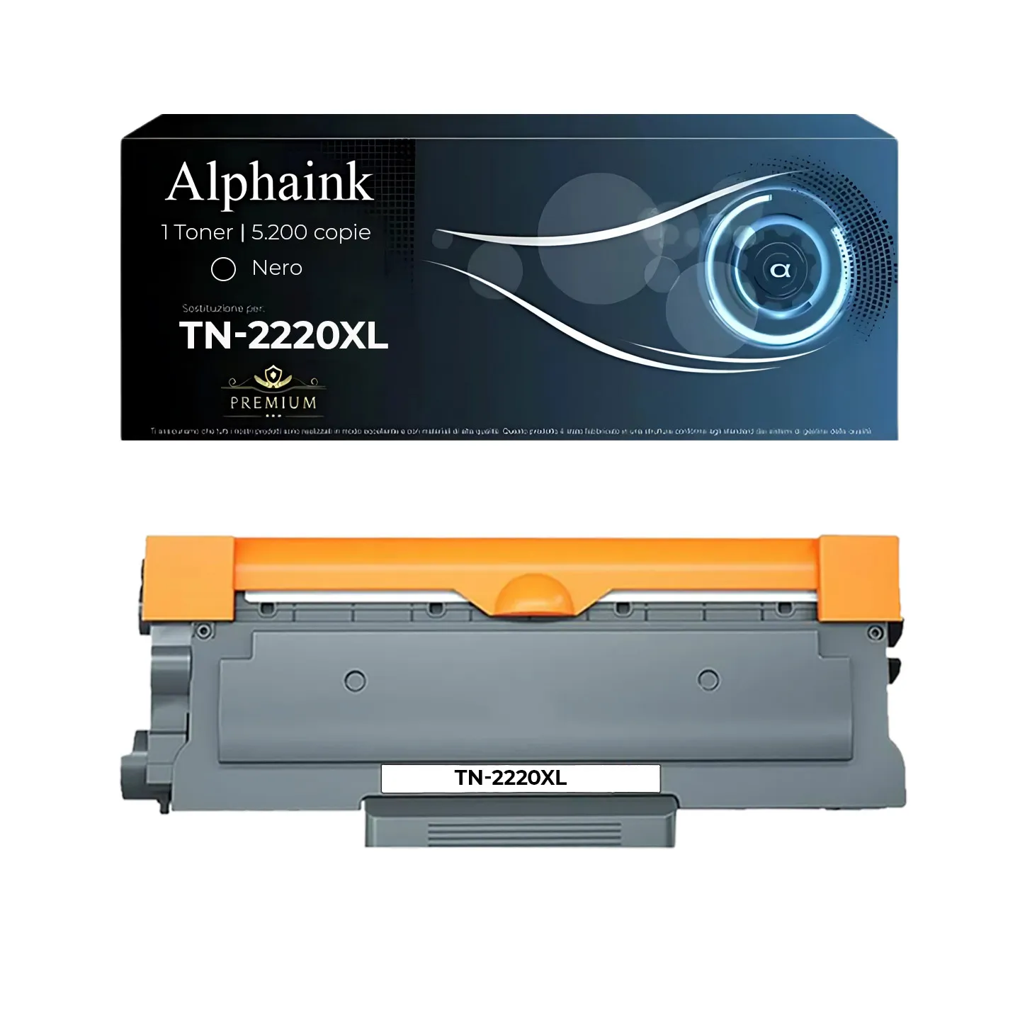 Toner TN-2220XL TN-2010XL Compatibile per Brother Alta Capacità 5200 Copie | Alphaink