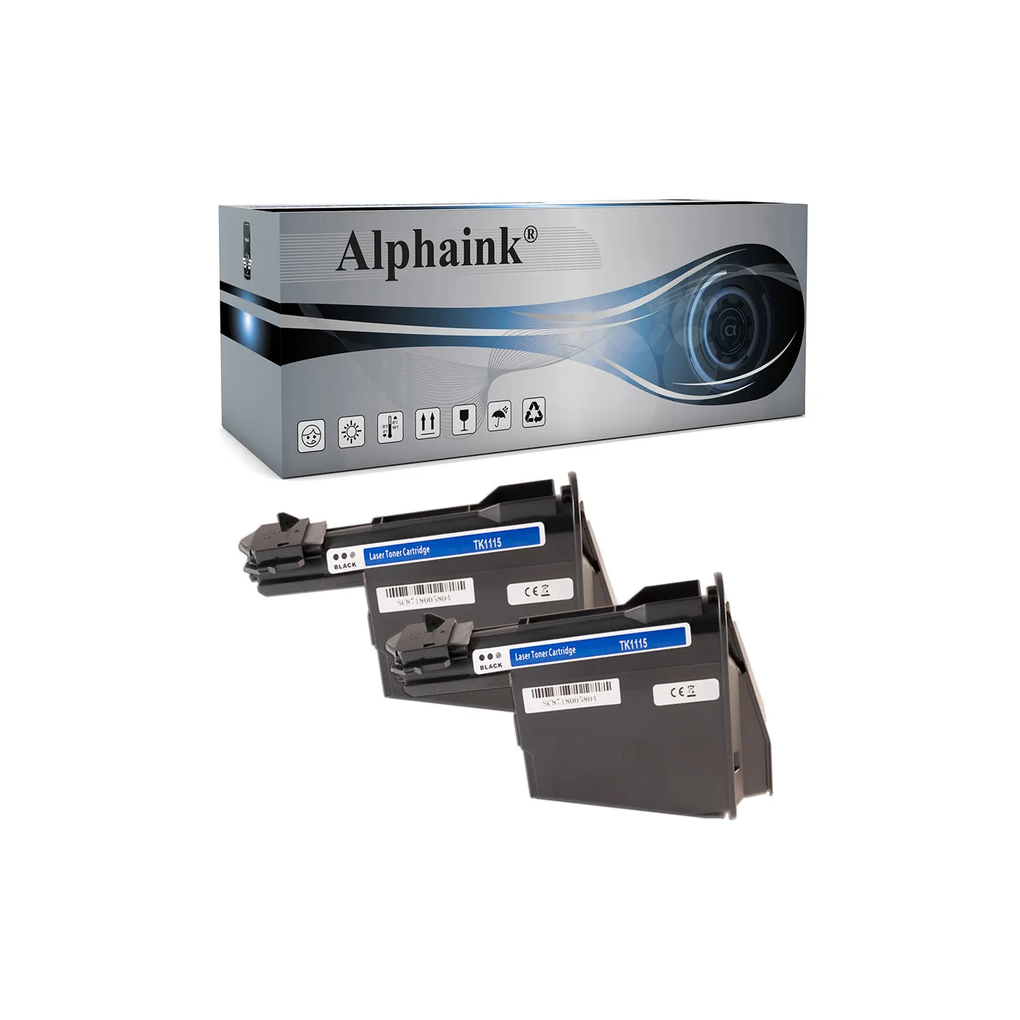 Toner compatibile per KYOCERA TK1115KIT2 | Alphaink - Qualità e Risparmio