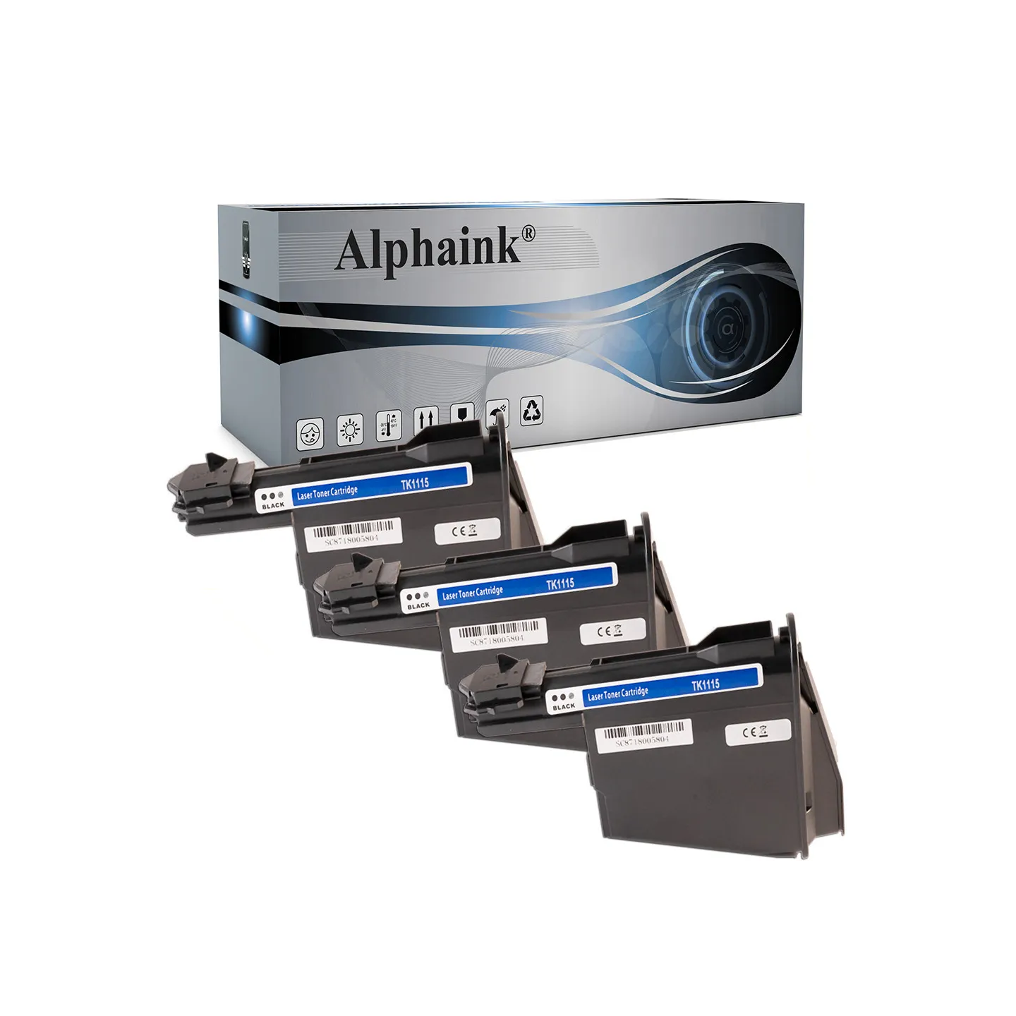 Toner compatibile per KYOCERA TK1115KIT3 | Alphaink - Qualità e Risparmio