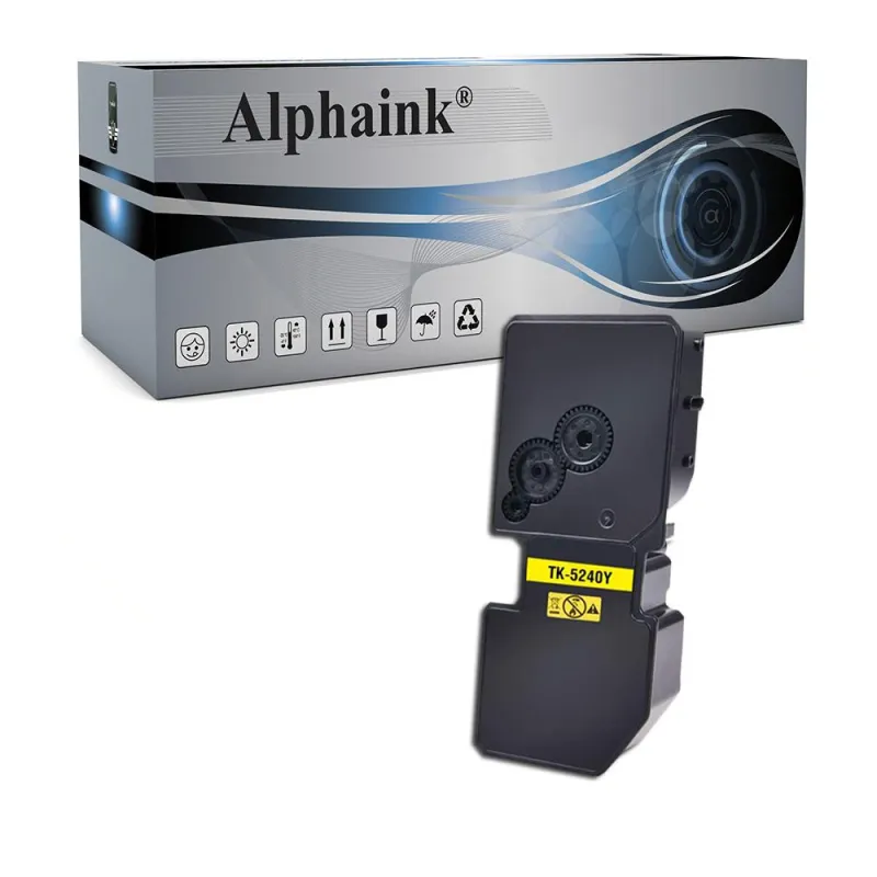 Toner compatibile per KYOCERA TK5240Y | Alphaink - Qualità e Risparmio