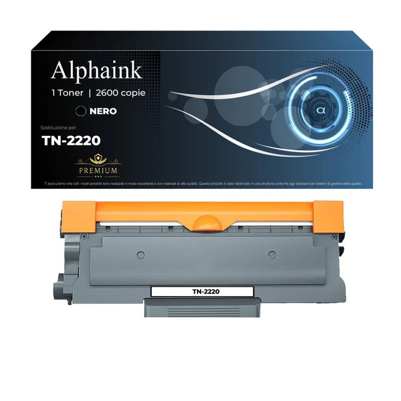 Toner TN-2220 TN-2010 Compatibile per Brother Nero | Alphaink