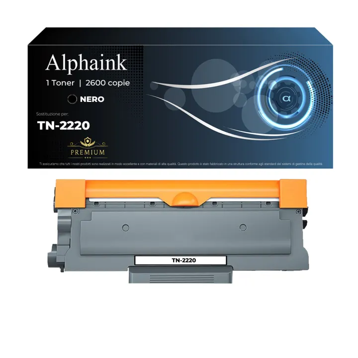 Toner TN-2220 TN-2010 Compatibile per Brother Nero | Alphaink