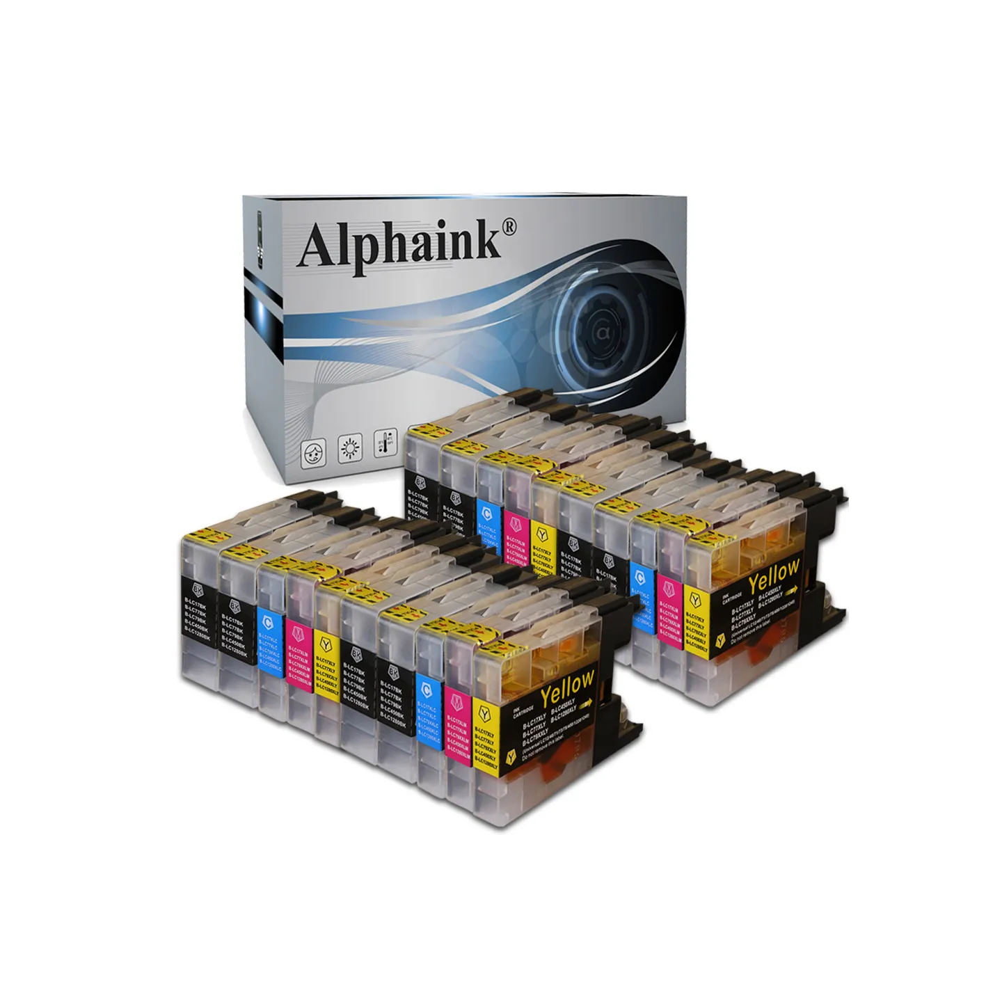 Vendita Kit 20 Cartucce Brother LC-1280 Nero + Colore compatibile - Alphaink