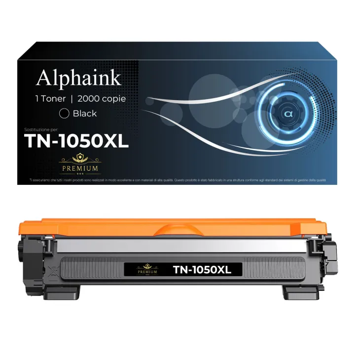 Toner TN-1050XL Compatibile per Brother Nero 2000 Copie | Alphaink