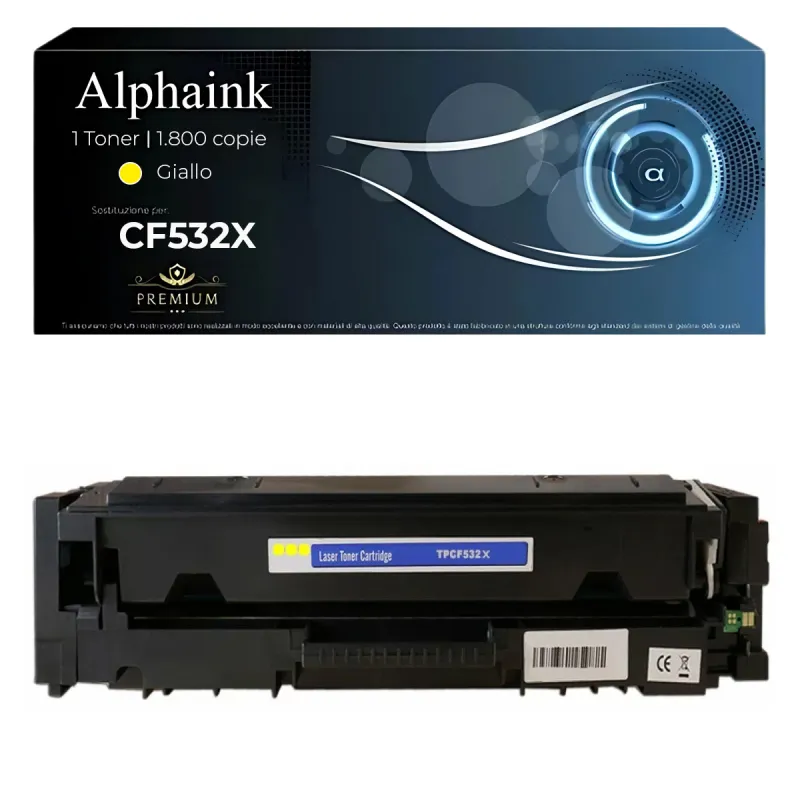 Toner compatibile per HP  CF532X | Alphaink - Qualità e Risparmio