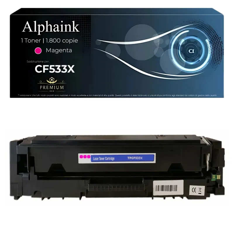 Toner compatibile per HP  CF533X | Alphaink - Qualità e Risparmio
