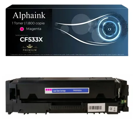 Toner compatibile per HP  CF533X | Alphaink - Qualità e Risparmio