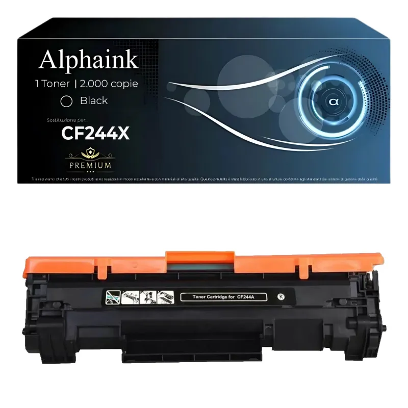 Toner CF244X 44X Alta Capacità Compatibile per HP Nero | Alphaink