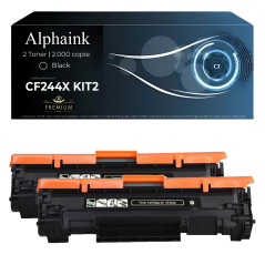 2 Toner HP CF244X 44X Nero Compatibili - Alphaink