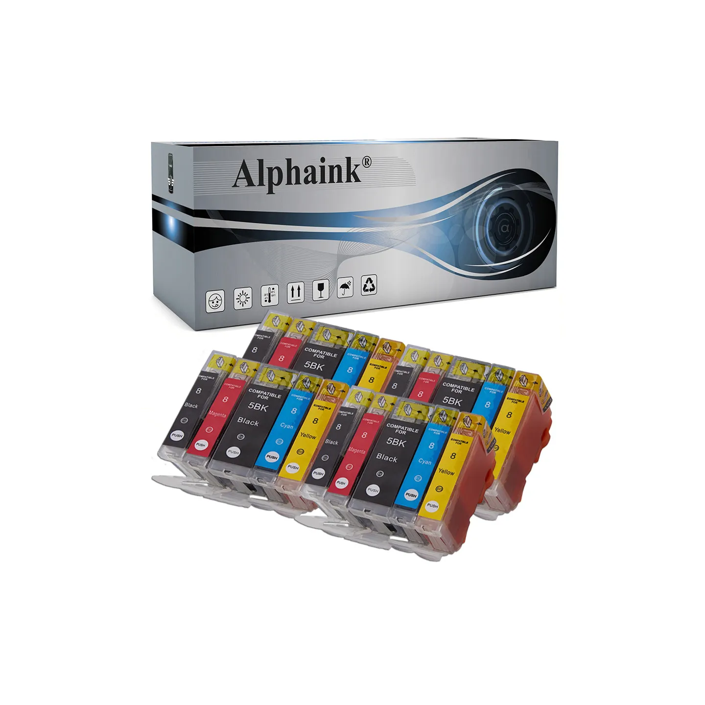 Cartucce Compatibili per CANON 5BK8BKCHIPKIT20 | Alphaink - Qualità e Risparmio