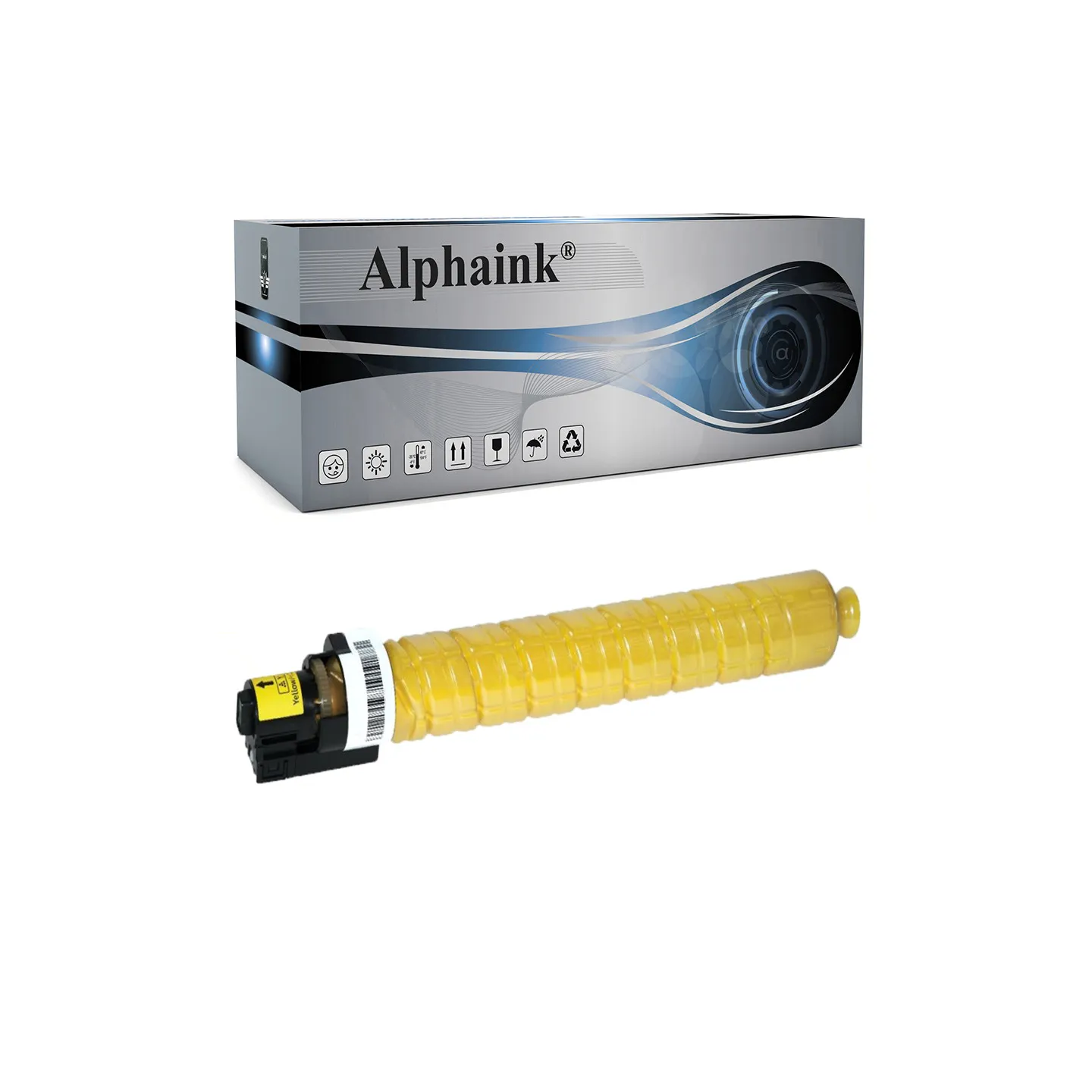 Toner rigenerato da originale RICOH RC2503Y | Alphaink - Qualità e Risparmio