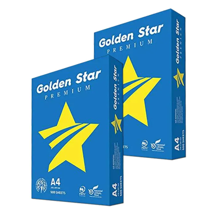 Acquista Carta A4 Golden Star | 2 Risme | 75 gr - Alphaink