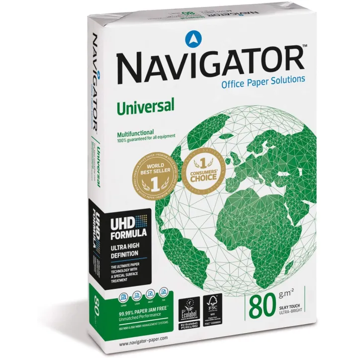 Carta per Ufficio A3 Navigator Universal 1 Risma da 500 fogli 80 gr