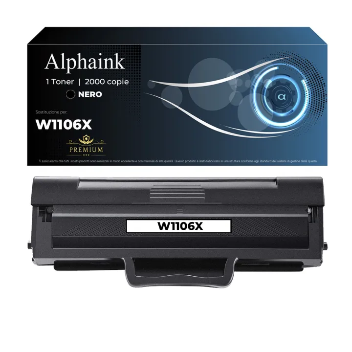 Toner compatibile per HP  W1106X | Alphaink - Qualità e Risparmio
