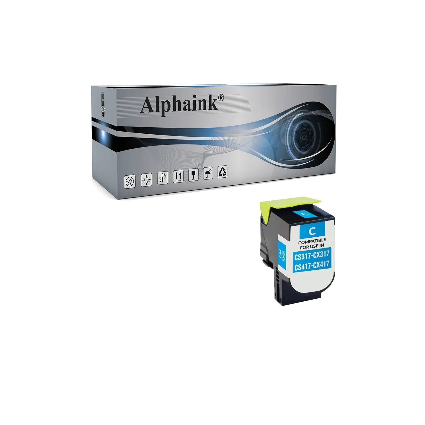 Toner compatibile per LEXMARK CSCX317417517C | Alphaink - Qualità e Risparmio