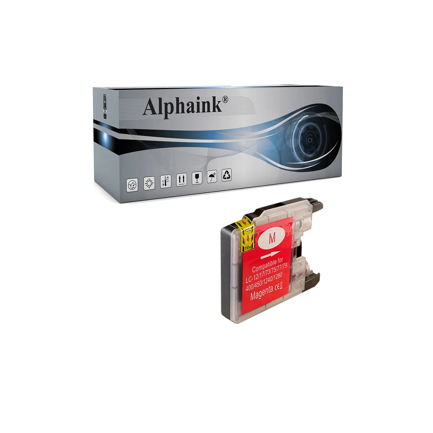 Cartuccia Brother LC-1280M Magenta compatibile al miglior prezzo - Alphaink