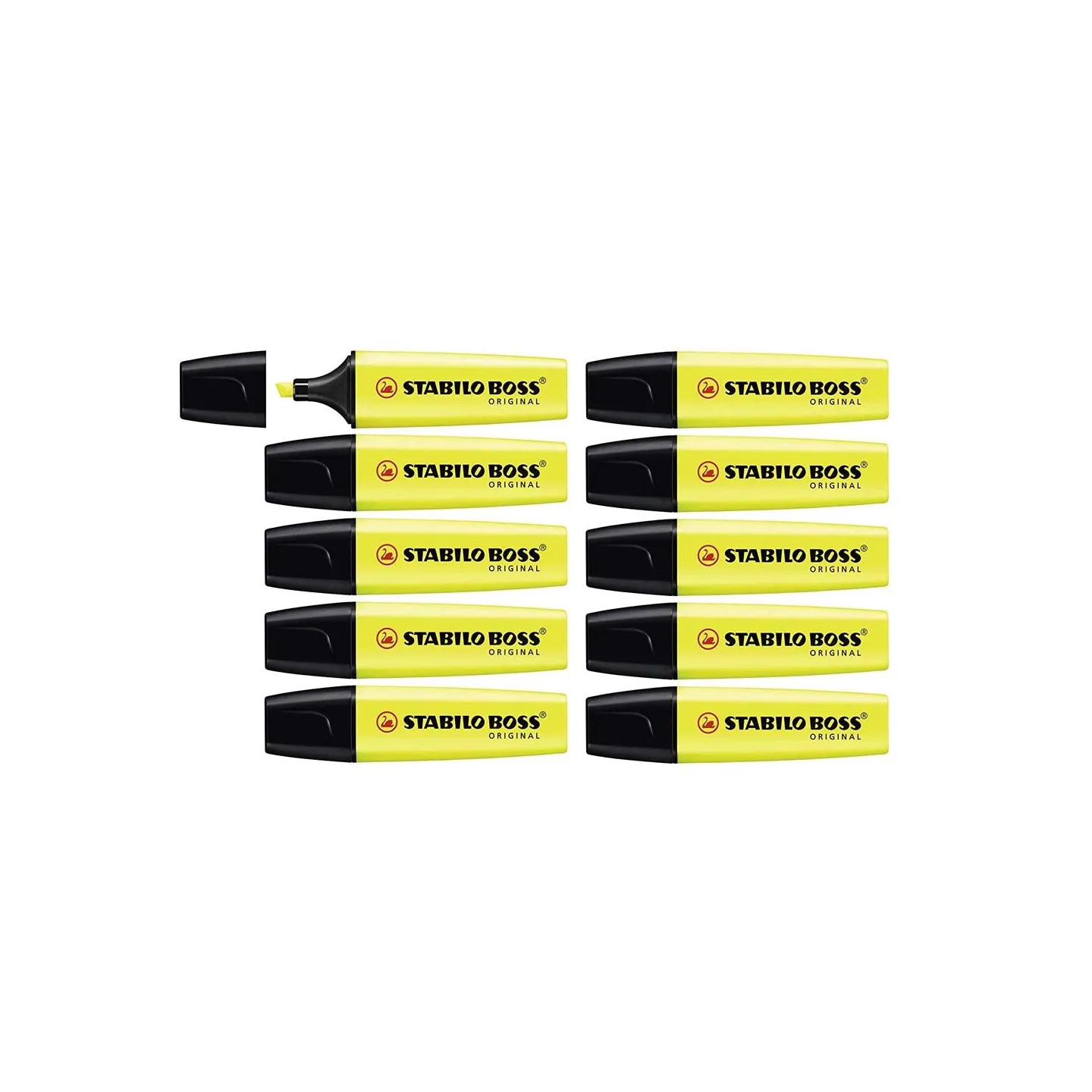 Evidenziatore-Stabilo-Boss-Original-Confezione-da-10-Colore-Giallo