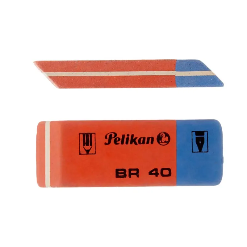 Gomma Pelikan Blu e Rossa per Matite, Penne, e Pastelli by Alphaink
