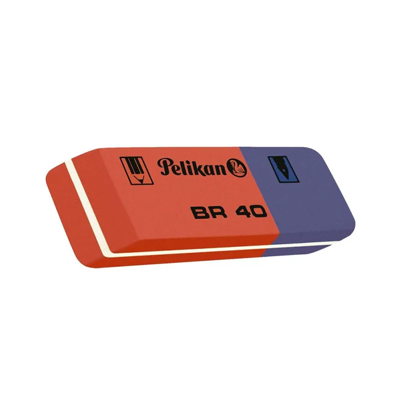 Gomma Pelikan Blu e Rossa per Matite, Penne, e Pastelli by Alphaink