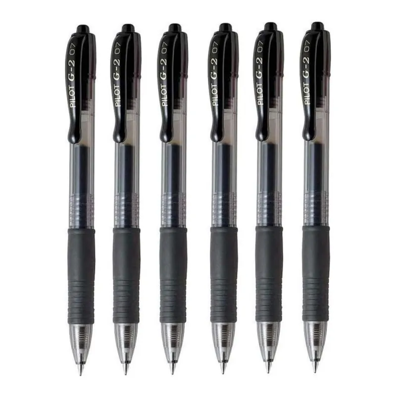 Pilot-G-2-Penna-Roller-a-Inchiostro-Gel-a-Scatto-Confezione-da-12-Penne-Colore-Nero