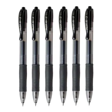 Pilot-G-2-Penna-Roller-a-Inchiostro-Gel-a-Scatto-Confezione-da-12-Penne-Colore-Nero