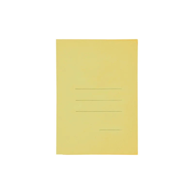 50-Cartelle-con-3-Lembi-in-Robusto-Cartoncino-da-180gr-Colore-Giallo
