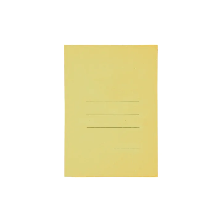50-Cartelle-con-3-Lembi-in-Robusto-Cartoncino-da-180gr-Colore-Giallo
