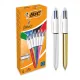 Penna-a-Scatto-Bic-4-Colori-Original---COLOUR-SHINE-Confezione-da-12-penne