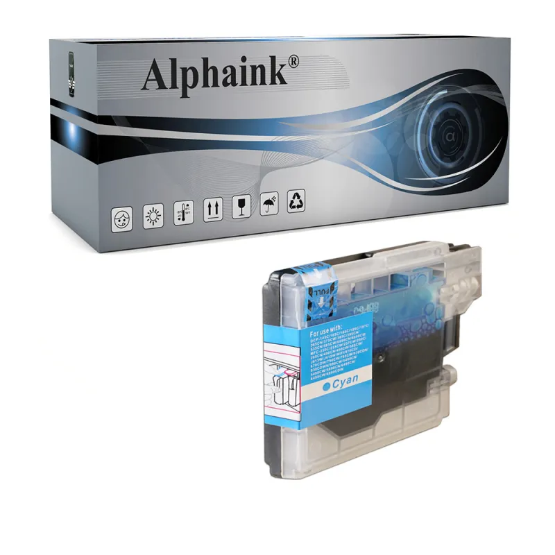 Compra Cartuccia Brother LC-980C Ciano Compatibile - Alphaink