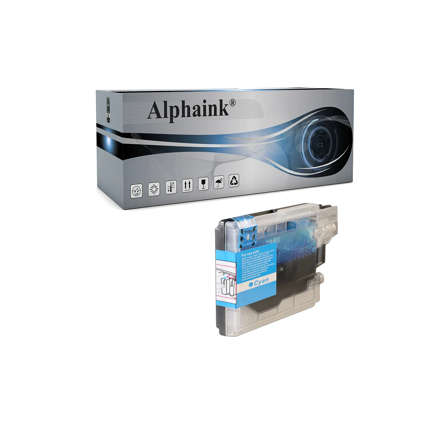 Compra Cartuccia Brother LC-980C Ciano Compatibile - Alphaink