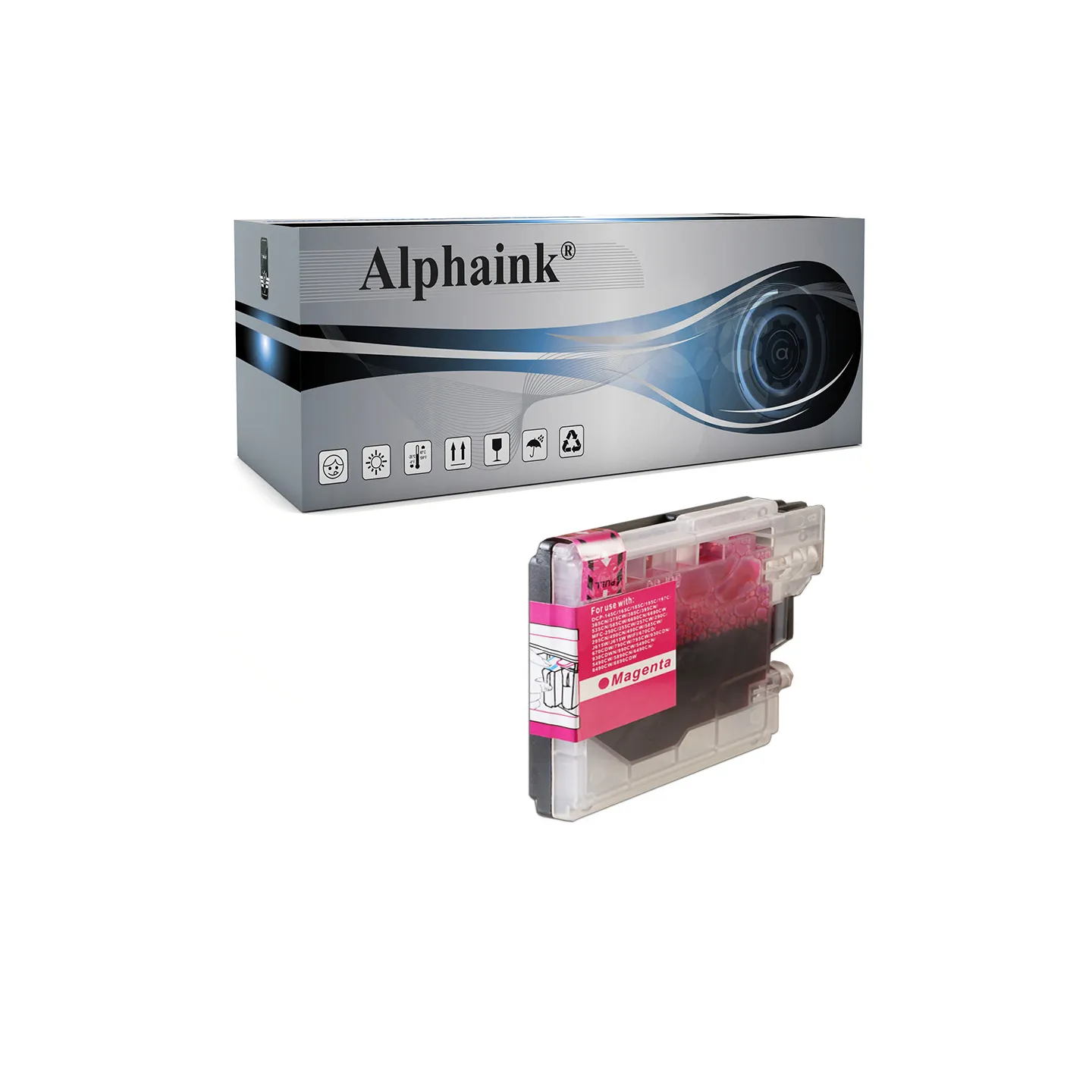Vendita Online Cartuccia Brother LC-980M Magenta Compatibile - Alphaink