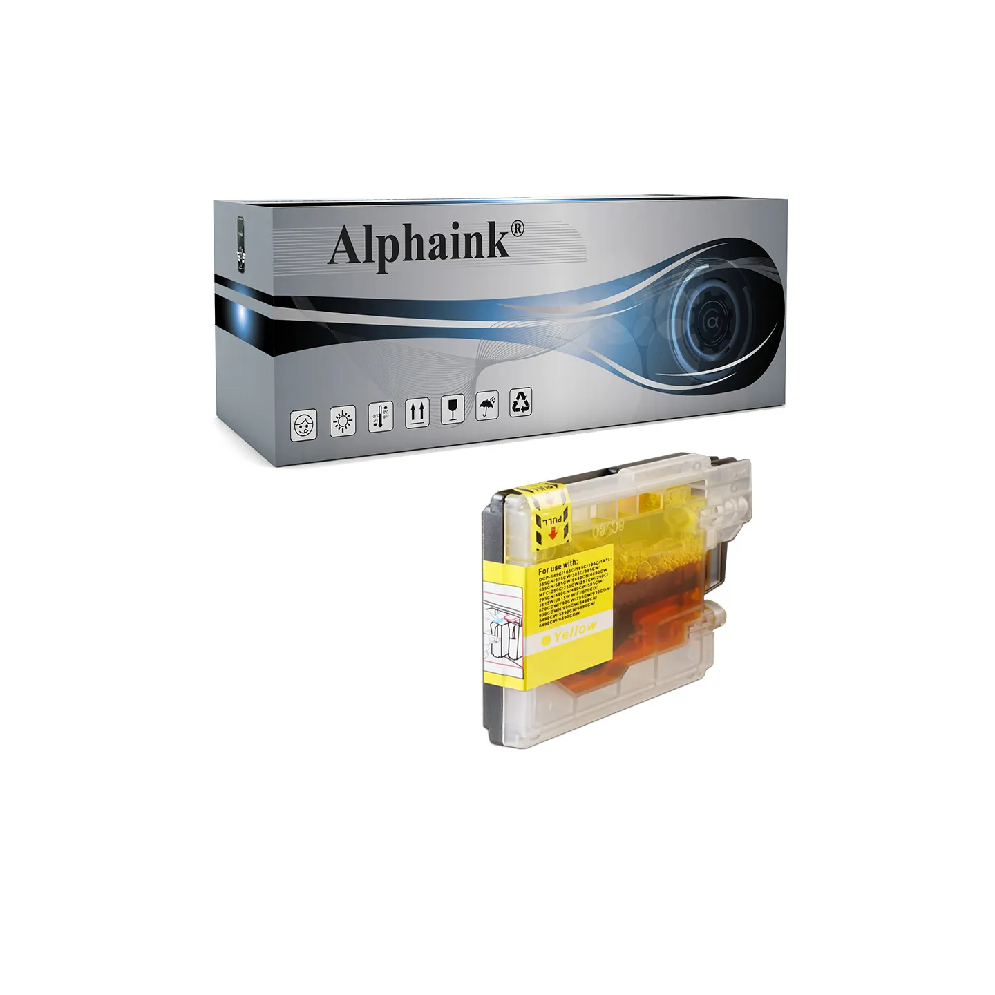 Cartuccia Brother LC-980Y Giallo Compatibile al miglior prezzo - Aphaink